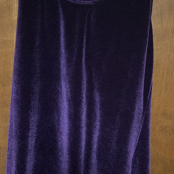 CAPEZIO SZ SMALL PURPLE VELVET FIGURE SKATING /DANCE DRESS - Picture 2 of 5